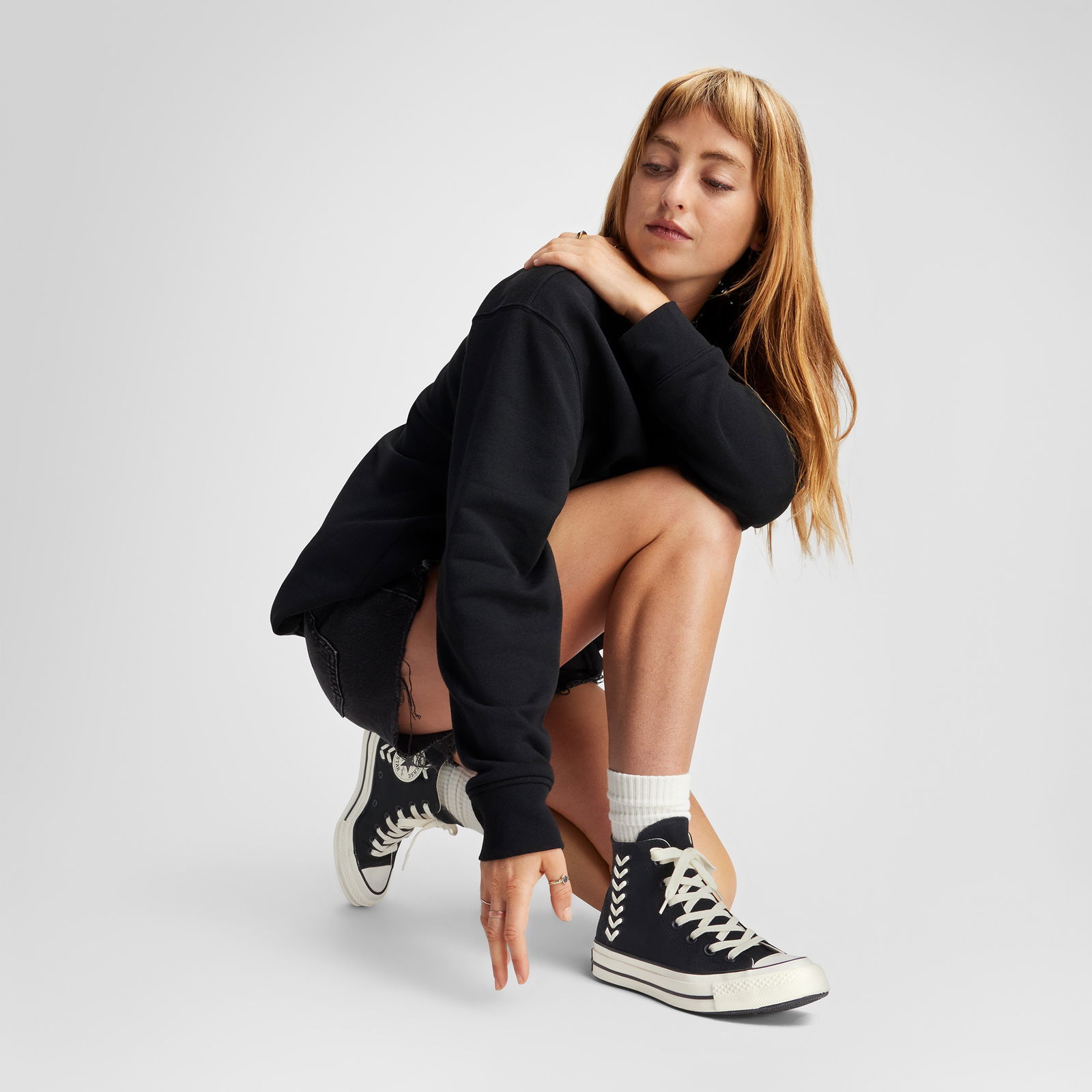 6Ce0C408-Bdc4-4941-B065-0B4B775545C2_Size2000X2000_Cropcenter Converse Chuck 70 Crafted Laces Unisex Siyah Sneaker