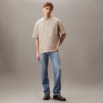 Calvin Klein Low Erkek Bej T-Shirt