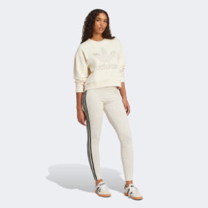 ژاکت سفید زنانه آدیداس اسنیک کرو