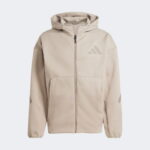 adidas Z.N.E. Full-Zip Kapüşonlu Erkek Bej Eşofman Üstü