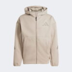 adidas Z.N.E. Full-Zip Kapüşonlu Erkek Bej Eşofman Üstü