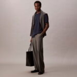 تی شرت آبی مردانه سینه کلون کلاین سوپیما - تصویر 20