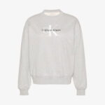Calvin Klein Monologo French Terry Kadın Gri Sweatshirt