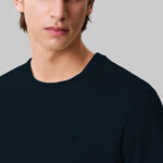 Calvin Klein Smooth Solid Erkek Mavi T-Shirt