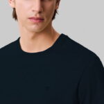 Calvin Klein Smooth Solid Erkek Mavi T-Shirt