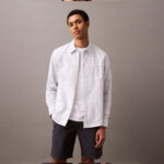 پیراهن سفید مردانه لوگو آکسفورد کالوین کلاین - تصویر 16