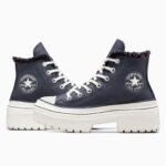 Converse Chuck Taylor All Star Lugged Lift Kadın Lacivert Deri Platform Bot