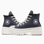 Converse Chuck Taylor All Star Lugged Lift Kadın Lacivert Deri Platform Bot