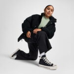 Converse Chuck Taylor All Star Puff Lift Kadın Siyah Süet Sneaker