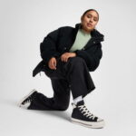 Converse Chuck Taylor All Star Puff Lift Kadın Siyah Süet Sneaker