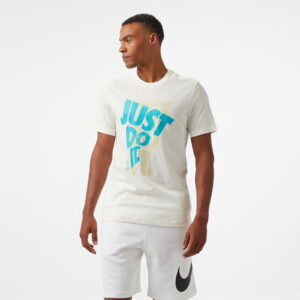 Nike Sportswear Just Do It Erkek Beyaz T-Shirt