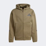adidas Z.N.E. Full Zip Erkek Yeşil Eşofman Üstü