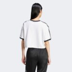 adidas Adicolor 3 Stripe Loose Kadın Beyaz T-Shirt