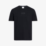 Calvin Klein Raised Editorial Logo Erkek Siyah T-Shirt