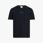 Calvin Klein Raised Editorial Logo Erkek Siyah T-Shirt