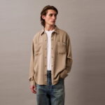 پیراهن بژ مردانه نرم اوردیو کالوین کلاین