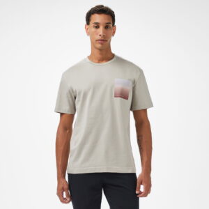 تی شرت آبی مردانه لوگو اومبر کالوین کلاین