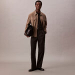 Calvin Klein Supima Chest Crewneck Erkek Mavi T-Shirt