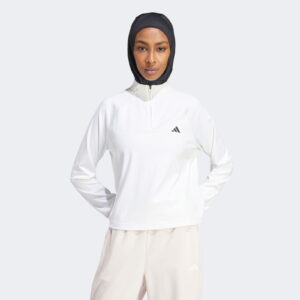 adidas Train Essentials Minimal Branding Kadın Beyaz Antrenman Üstü