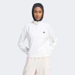 تاپ تمرینی سفید زنانه آدیداس Train Essentials Minimal Branding