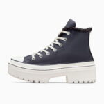 Converse Chuck Taylor All Star Lugged Lift Kadın Lacivert Deri Platform Bot