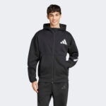 adidas Z.N.E. Full-Zip Erkek Siyah Eşofman Üstü