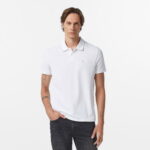 Calvin Klein Refined Pique Tipped Classic Erkek Beyaz Polo