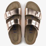 Birkenstock Arizona Sfb Nl Metallic Kadın Kahverengi Terlik
