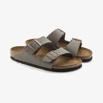 Birkenstock Arizona Bf Kayışlı Unisex Gri Terlik