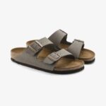 Birkenstock Arizona Bf Kayışlı Unisex Gri Terlik