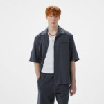 پیراهن مشکی مردانه کتانی تنسل کالوین کلاین - تصویر 12