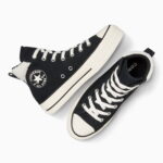 Converse Chuck Taylor All Star Puff Lift Kadın Siyah Süet Sneaker
