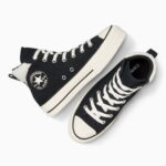 Converse Chuck Taylor All Star Puff Lift Kadın Siyah Süet Sneaker