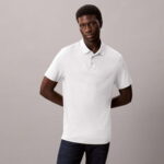 Calvin Klein Supima Erkek Beyaz Polo