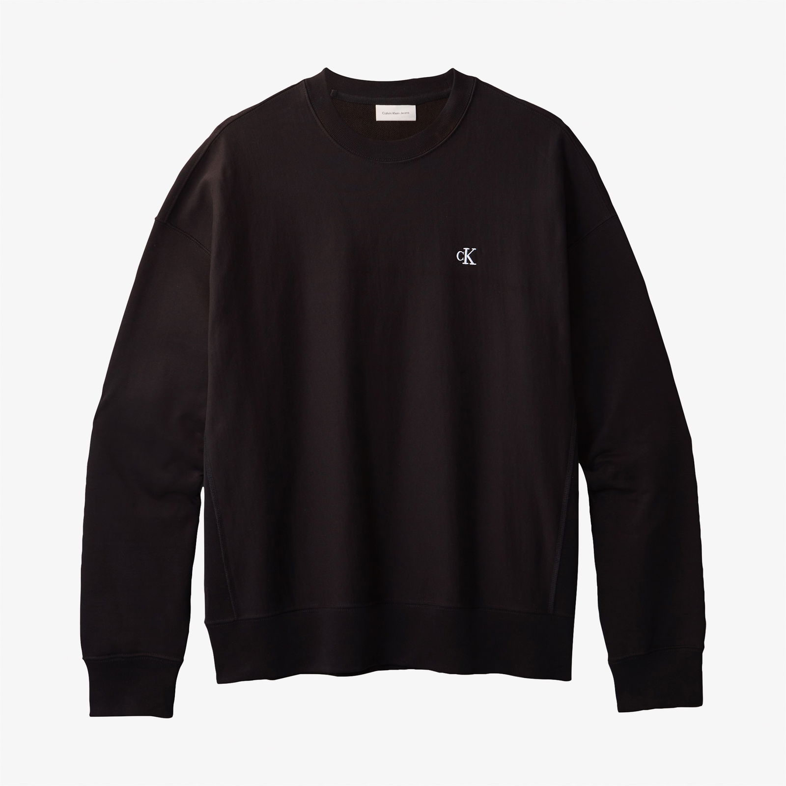 B647A43C-68A0-4D8A-8589-0C5Fedf8D9Bb_Size2000X2000_Cropcenter Calvin Klein Premium Terry Monogram Erkek Siyah Sweatshirt