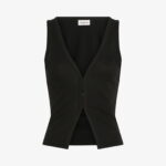 Calvin Klein Cardigan Kadın Siyah Kolsuz T-Shirt