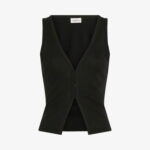 Calvin Klein Cardigan Kadın Siyah Kolsuz T-Shirt