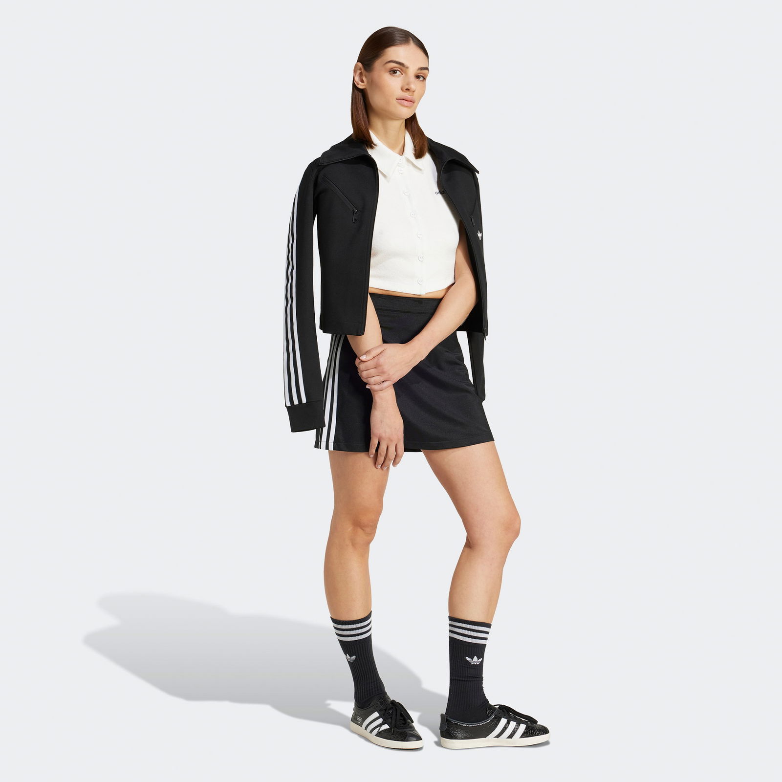 B7D9Ef8A-47B7-4A30-952E-51854B781682_Size2000X2000_Cropcenter Adidas Originals Kadın Beyaz Crop Gömlek
