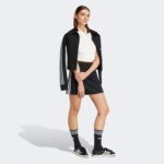 adidas Originals Kadın Beyaz Crop Gömlek