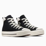 Converse Chuck Taylor All Star Puff Lift Kadın Siyah Süet Sneaker