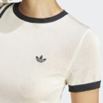 adidas Originals Knıtted 3S Beyaz Kadın T-Shirt