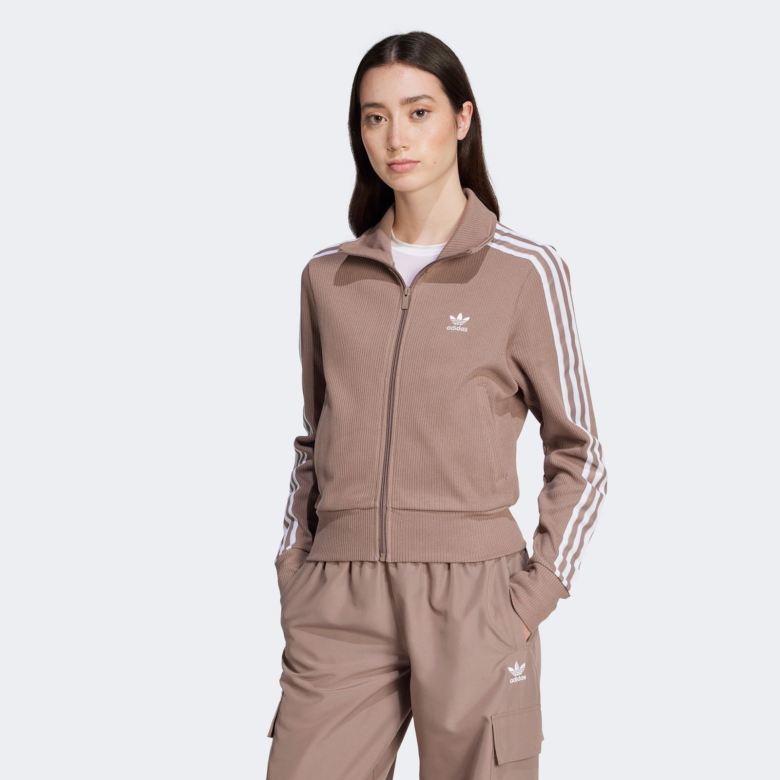 Bfdd7Edb-C29E-409A-Bd34-10E665E404Df_Size2000X2000_Cropcenter-1 Adidas Knitted Top Kadın Kahverengi Eşofman Üstü