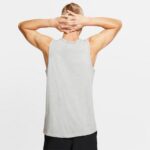 Nike Dri-Fit Tank Solid Erkek Gri Kolsuz T-Shirt
