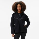 Nike Sportswear Tech Fleece Windrunner Kadın Siyah Sweatshirt