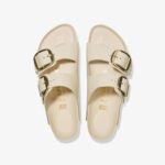 Birkenstock Arizona Big Buckle Nl High Shine Kadın Krem Terlik