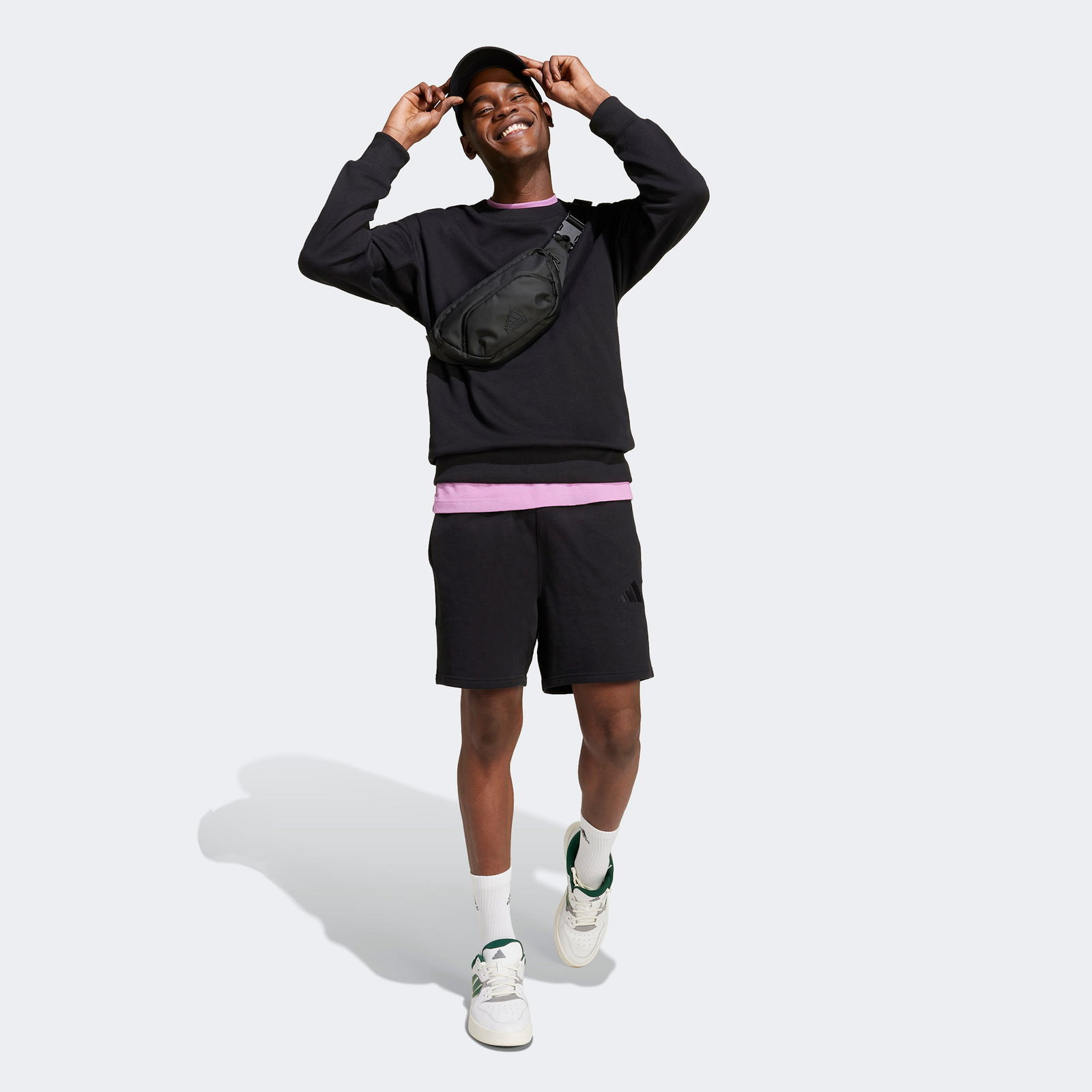 C89E752B-8B21-44C9-9114-53833416D949_Size2000X2000_Cropcenter Adidas French Terry Erkek Siyah Sweatshirt