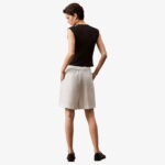 Calvin Klein Tencel Linen Kadın Bej Şort