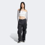 adidas Adicolor Offshoulder Kadın Beyaz T-Shirt