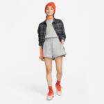 Nike Sportswear Phoenix Fleece High Rise Kadın Gri Şort