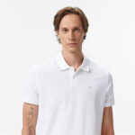 Calvin Klein Refined Pique Tipped Classic Erkek Beyaz Polo